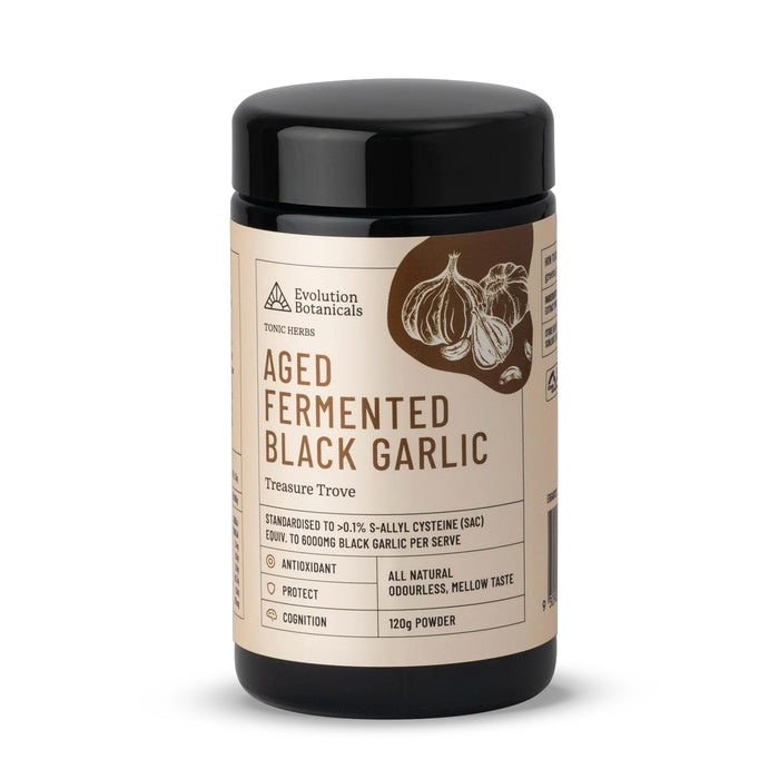 Evoluton Botanicals Aged Fermented Black Garlic from Wicked NRG