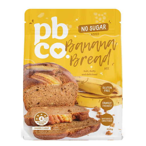 PBCO Banana Bread Mix 94% Sugar Free Is stocked at WickedNRG in Darwin,