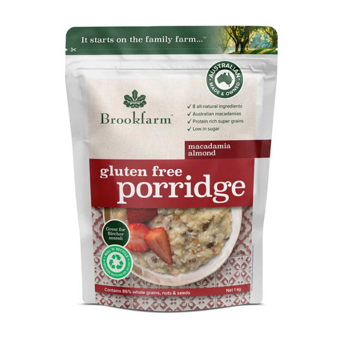 Brookfarm Gluten-Free Porridge is stocked at Wicked NRG Darwin