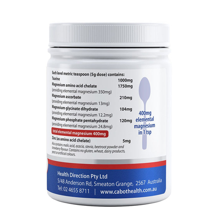 Cabot Health Magnesium Powder Buy online at Wicked NRG Darwin