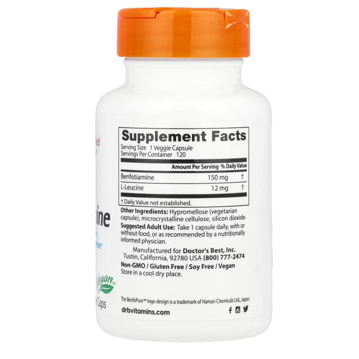 Dr Best Benfotiamine 150 with Benfopure is stocked at Wicked NRG, Darwin,