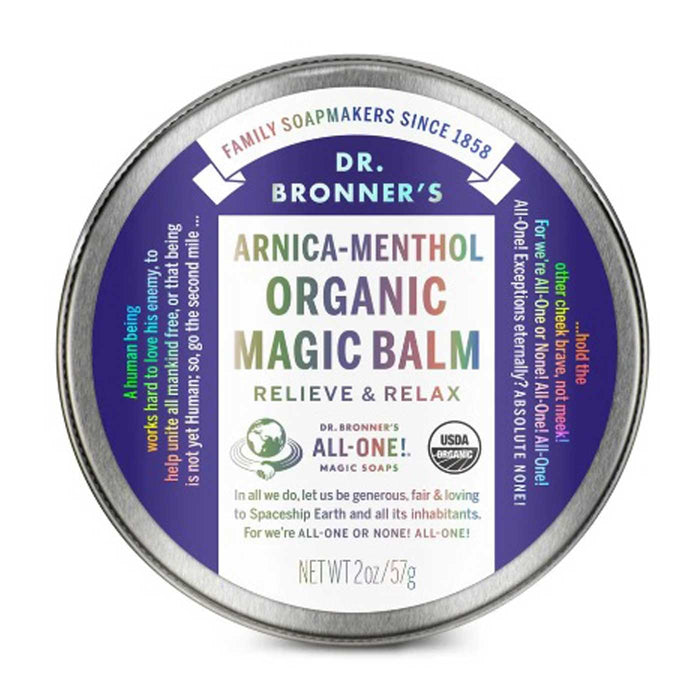 Dr Bronners Organic Magic Balm Arnica Menthol Tin