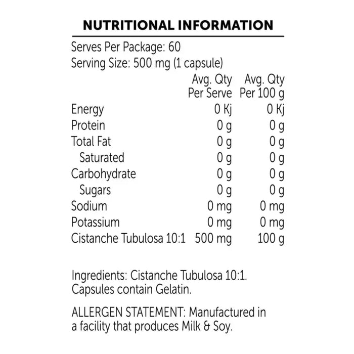 Emerald Labs Cistanche Tubulosa is stocked by Wicked NRG in Darwin's number one online supplement store