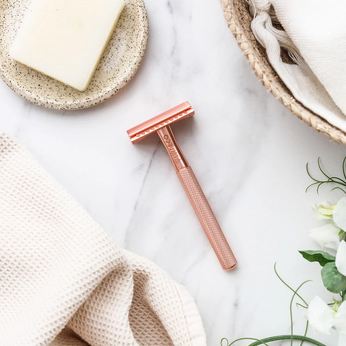 The Ever Eco Safety Razor, Rose Gold, Reusable, Wicked NRG 