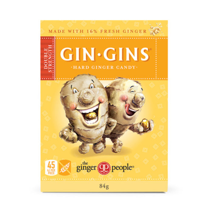 The Ginger People Gin Gins Hard Ginger Candy, 84 grams, 95 kj per piece, Gin Gins Is stocked at Wicked NRG, Darwin,