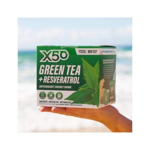 X50 Lifestyle X50 Green Tea + Resveratrol Is stocked at WickedNRG in Darwin