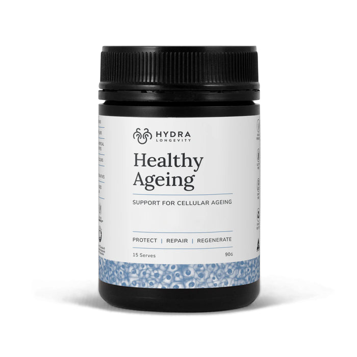 Hydra Longevity Healthy Ageing is stocked by Wicked NRG