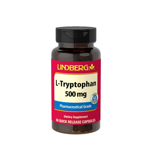 Lindberg L-Tryptophan 500mg 60 quick release caps stocked by Wicked NRG