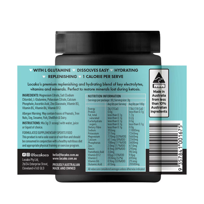 Locako Keto Electrolytes is stocked by Wicked NRG, Darwin,