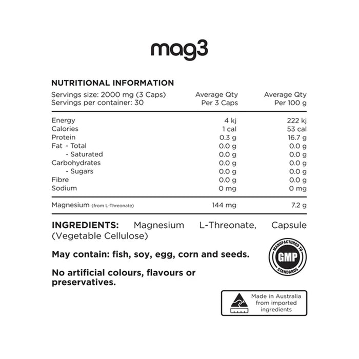 Mag3 100% Pure Magnesium L-Threonate