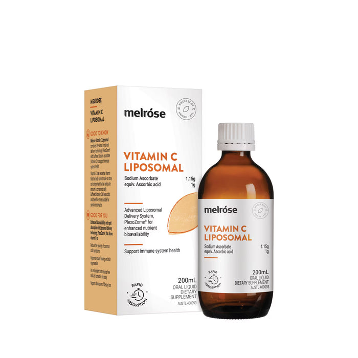 Melrose Liposomal Vitamin C, 200ml.  is stocked at Wicked NRG