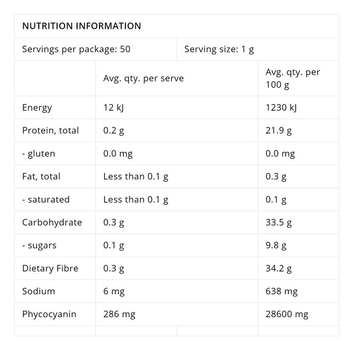 Morlife Blue Spirulina Powder Is stocked at WickedNRG in Darwin,