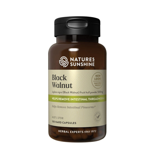 Natures Sunshine Black Walnut 500mg is stocked by Wicked NRG Darwin