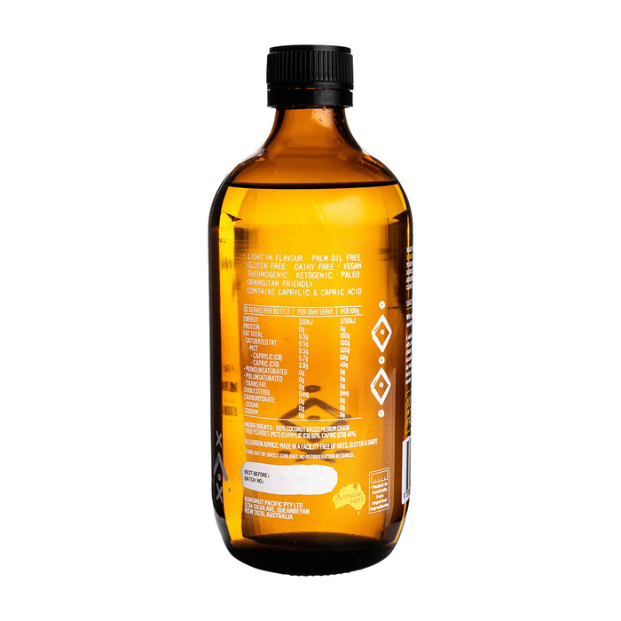 Nuilife Organic Coconut MCT Oil Original 500 ml Wicked NRG