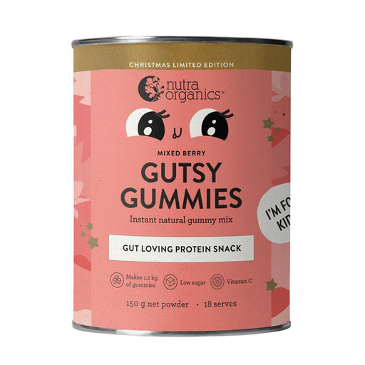 Nutra Organics Gutsy Gummies Mixed Berry 150g Wicked NRG