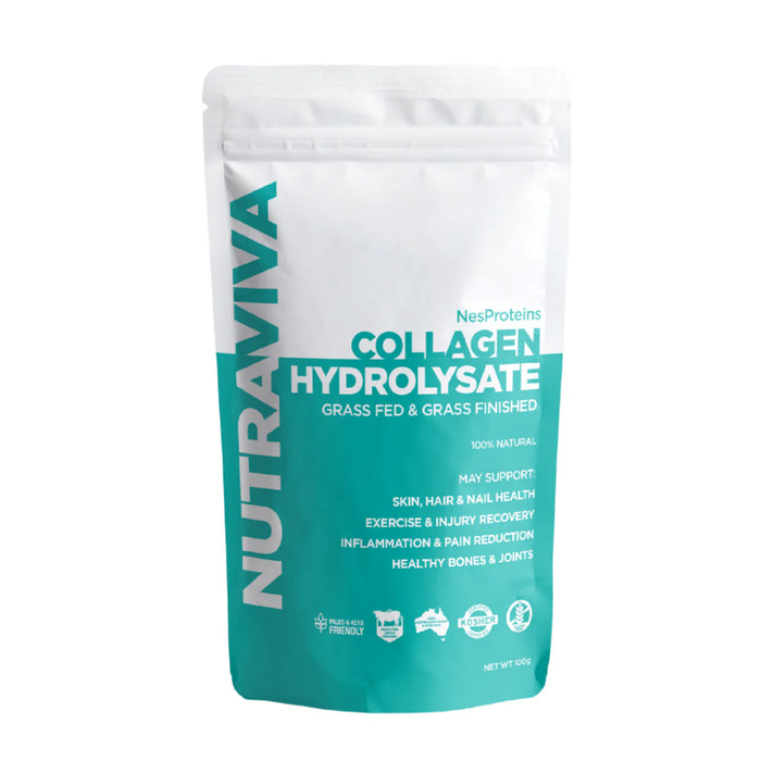 NesProteins Nutraviva Grass Fed Collagen Hydrolysate is available online at Wicked NRG, Darwin, Australia,