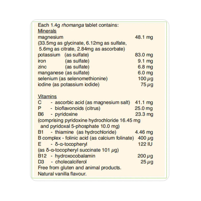 Percys Rhomanga Vitamin and Mineral Supplement is stocked by Wicked NRG Darwin, Australia