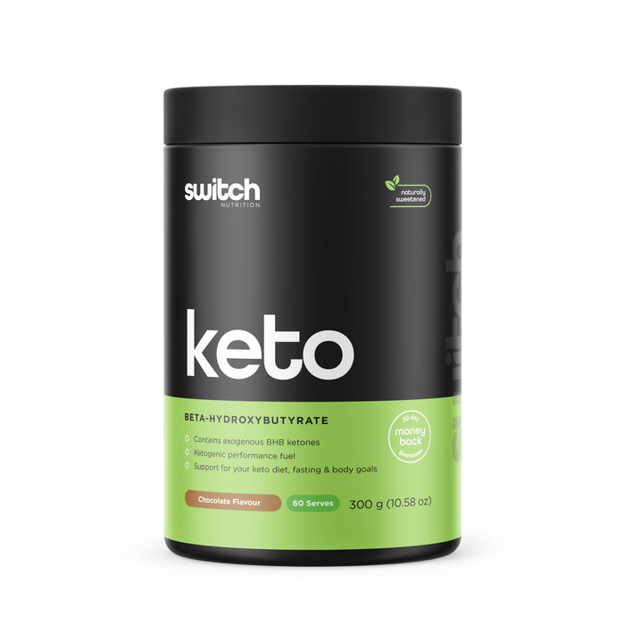 Switch Nutrition Keto Chocolate Flavour 60 Serves 300 grams Wicked NRG