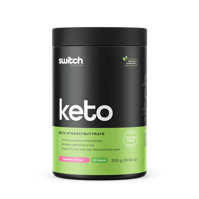 Switch Nutrition Keto Raspberry Flavour 60 Serves 300 grams Wicked NRG