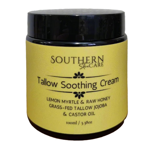 Southern Skin Care Tallow Soothing Cream - Lemon & Honey - 100ml - Wicked NRG