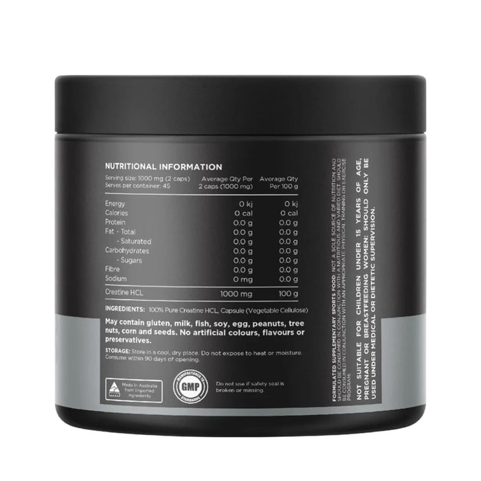 Switch Nutrition Creatine 100% Pure HCL Buy Online at Wicked NRG, Darwin, Australia