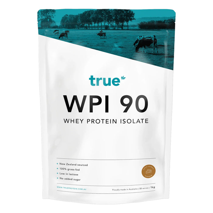 True Protein WPI 90 Whey Protein Isolate, Apple Crumble, 1kg, 33 serves, 24 g Protein, Stocked By Wicked NRG