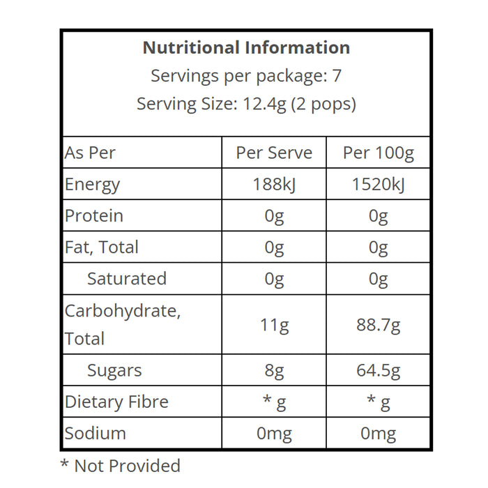 Yum Organic Pops Is stocked at Wicked NRG in Darwin,