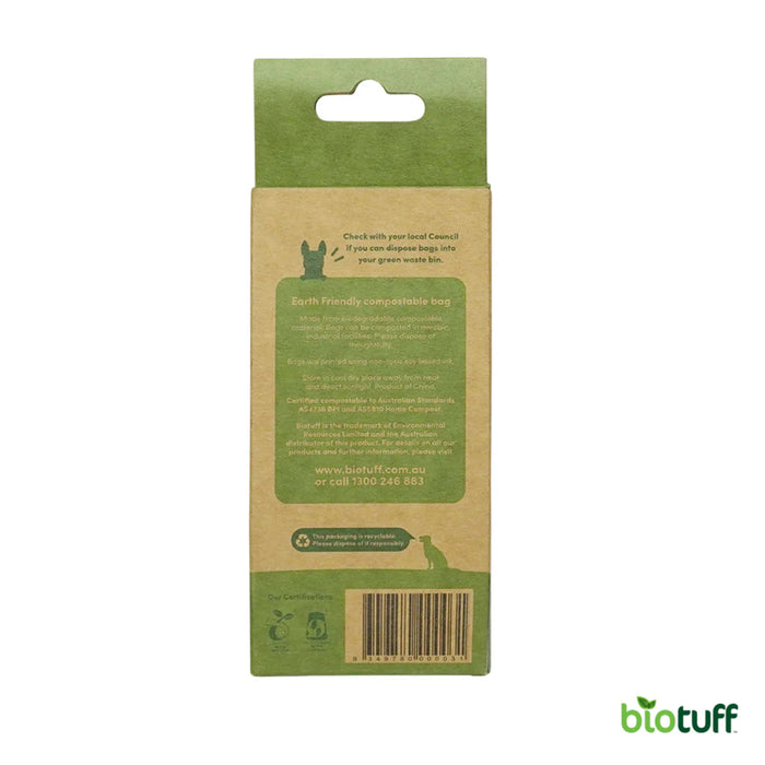 Biotuff Dog Waste Bags are available online at Wicked NRG, Darwin, Australia